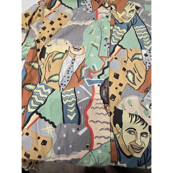 Pasta Women’s Shirt Embroidered Floral Button Down Long Sleeve Size S - Picture 4 of 7